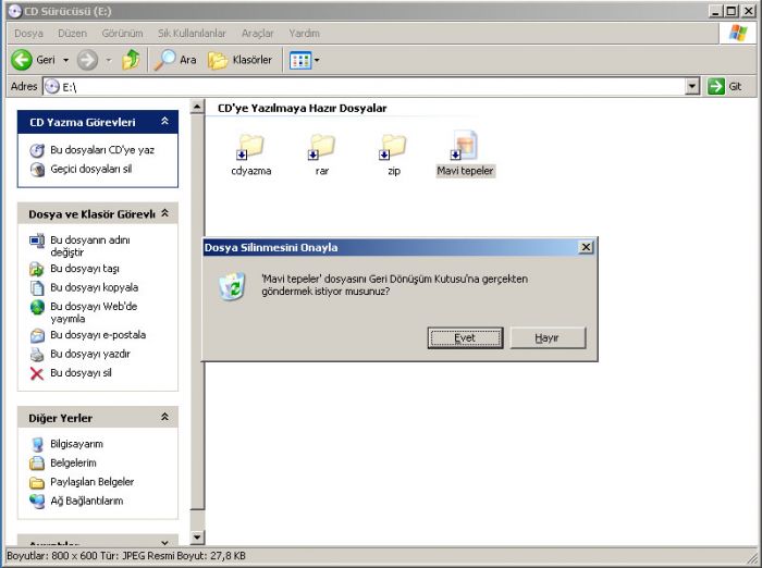 Windows ile Cd Yazmak